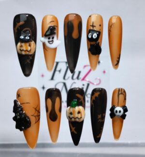 Midnight Halloween Press-On Nails