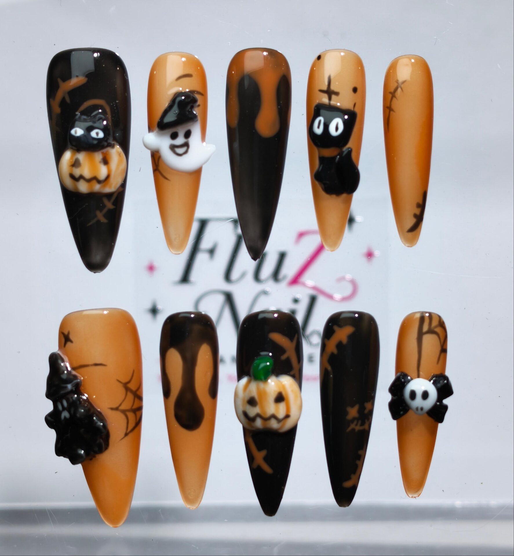 Midnight Halloween Press-On Nails