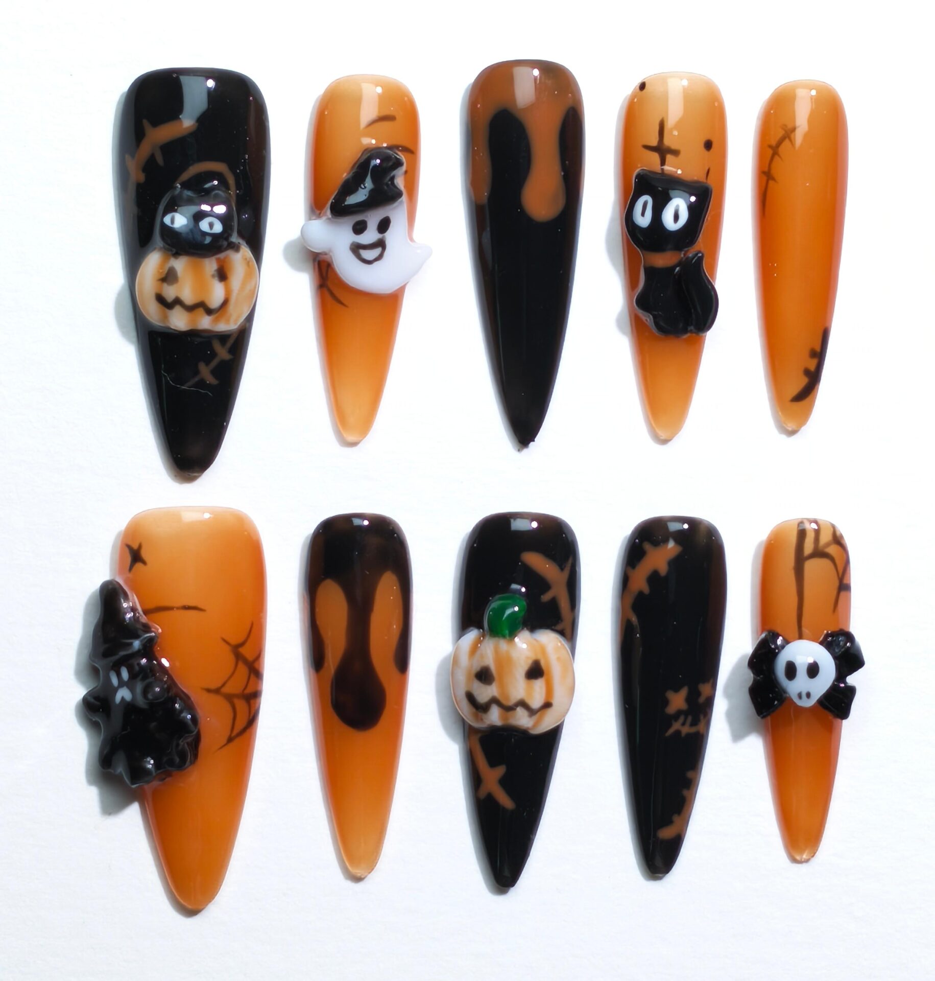 Midnight Halloween Press-On Nails - Image 2